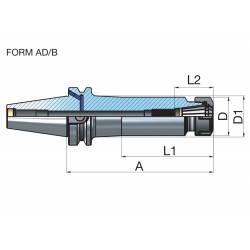 PORTA PINZA BT 50 ER20 1-13 L70