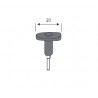 SOPORTE DIAM. 20 PARA DISCO ADHESIVO