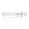 CHAFLANADOR M.D. DIAM. 3  90º DOBLE CARA
