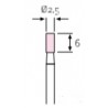 MUELA CORINDON ROSA 2,5x 6  256A