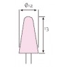 MUELA CORINDON ROSA 12x24  1224R