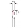 MUELA CORINDON ROSA 3 x 6  306K
