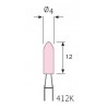 MUELA CORINDON ROSA 4 x 12  412K