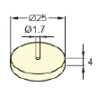 DISCO FIELTRO D.25 X 4 AB2504E