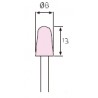 MUELA CORINDON ROSA 8 x 13  813R