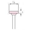 MUELA CORINDON ROSA 13x 3  133E