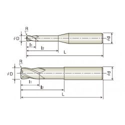 FRESA MD RECUB. TORICA 4L D.3X12 R-0,5