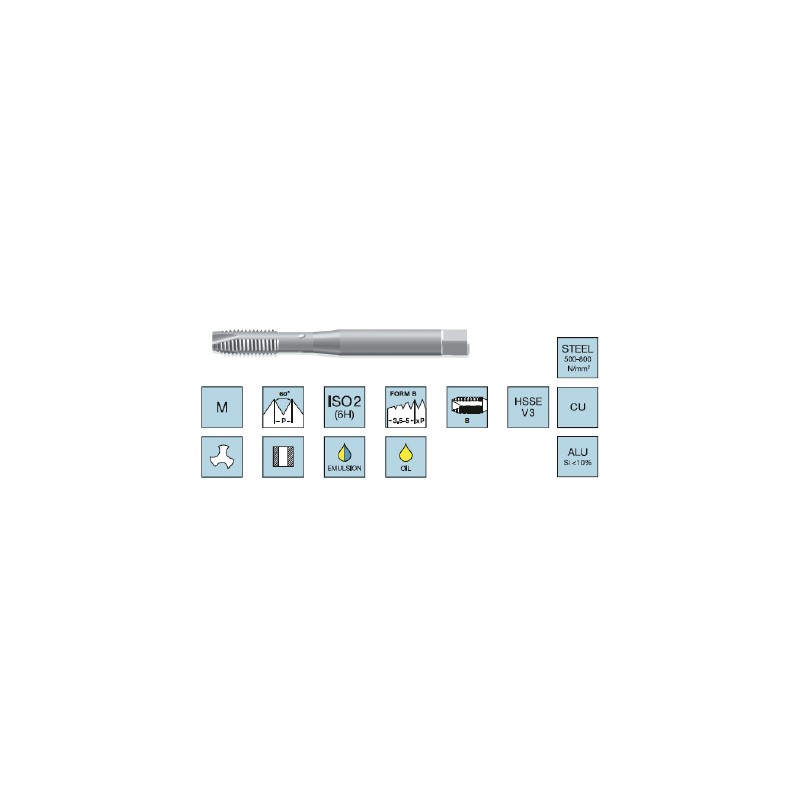 MACHO M- 5  X 0,80 RECTO