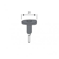 SOPORTE DIAM. 20 PARA DISCO ADHESIVO