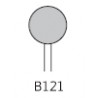 MUELA CORINDON AZUL B-121