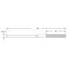 LIMATON DIAMANTE TRIANGULAR PF-107L