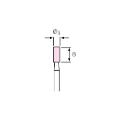 MUELA CORINDON ROSA 3 x  8  308A