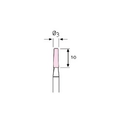 MUELA CORINDON ROSA 3 x 10  310T