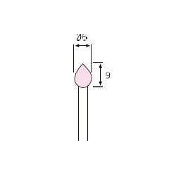 MUELA CORINDON ROSA 6 x 9  609S
