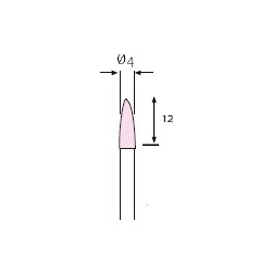 MUELA CORINDON ROSA 4 x 12  412J