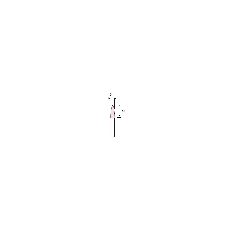 MUELA CORINDON ROSA 4 x 12  412J