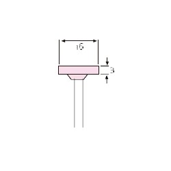 MUELA CORINDON ROSA 16x 3  163E