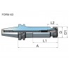 PORTA PINZA BT40 ER16 L100