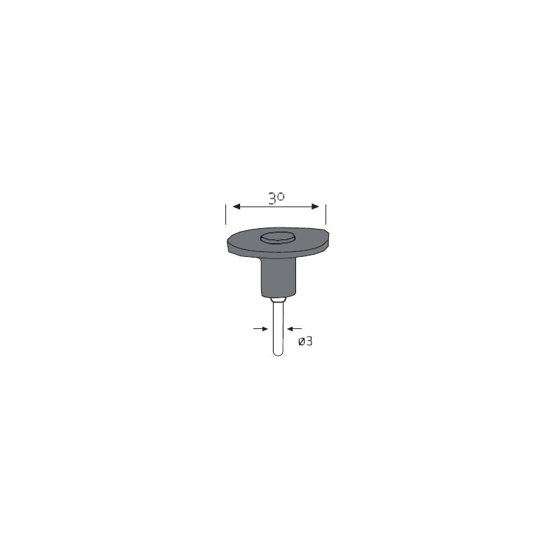 SOPORTE DIAM. 30 PARA DISCO ADHESIVO