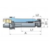 PORTAPINZAS HSK-A100 ER20 2-13 L100