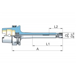 PORTA PINZAS MINI HSK-A63 ER16 1-10 L130