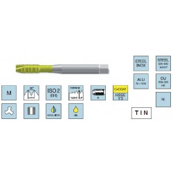 MACHO M-5X0,80 RECTO INOX TIN