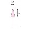 MUELA CORINDON ROSA 6 x 12  612P