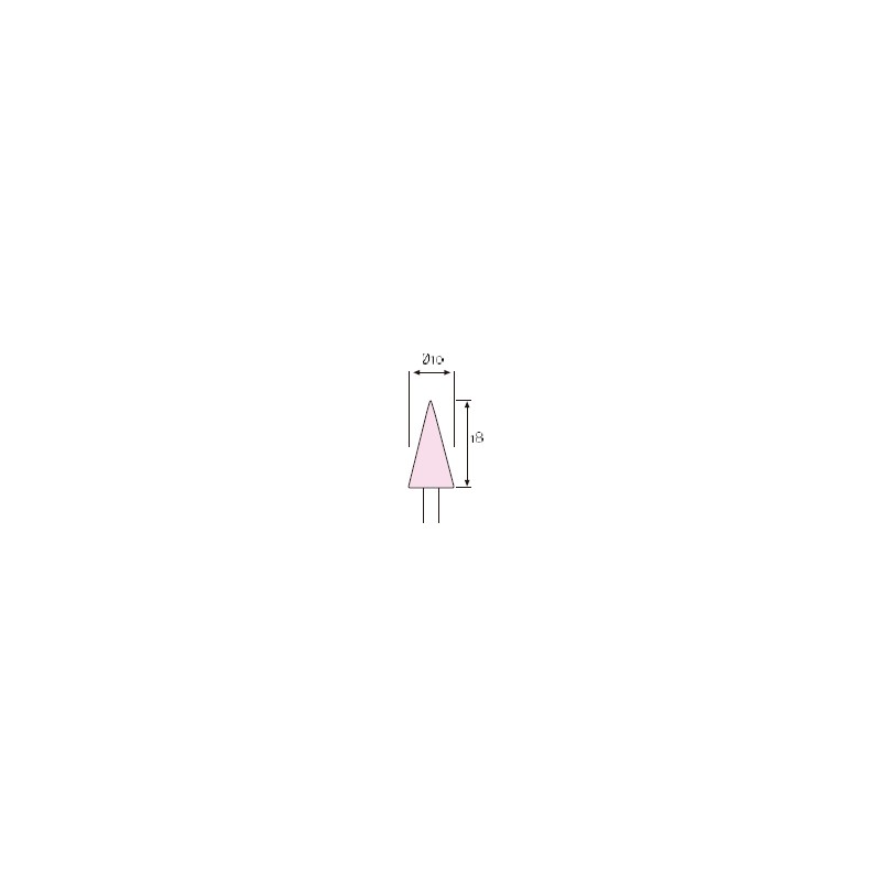 MUELA CORINDON ROSA 10x18  1018P