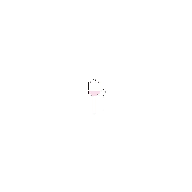 MUELA CORINDON ROSA 13x 3  133E