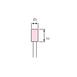 MUELA CORINDON ROSA 5 x 10  510A