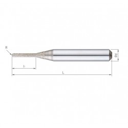 FRESA DIAMANTE 1L. D. 1X40 R-0,5