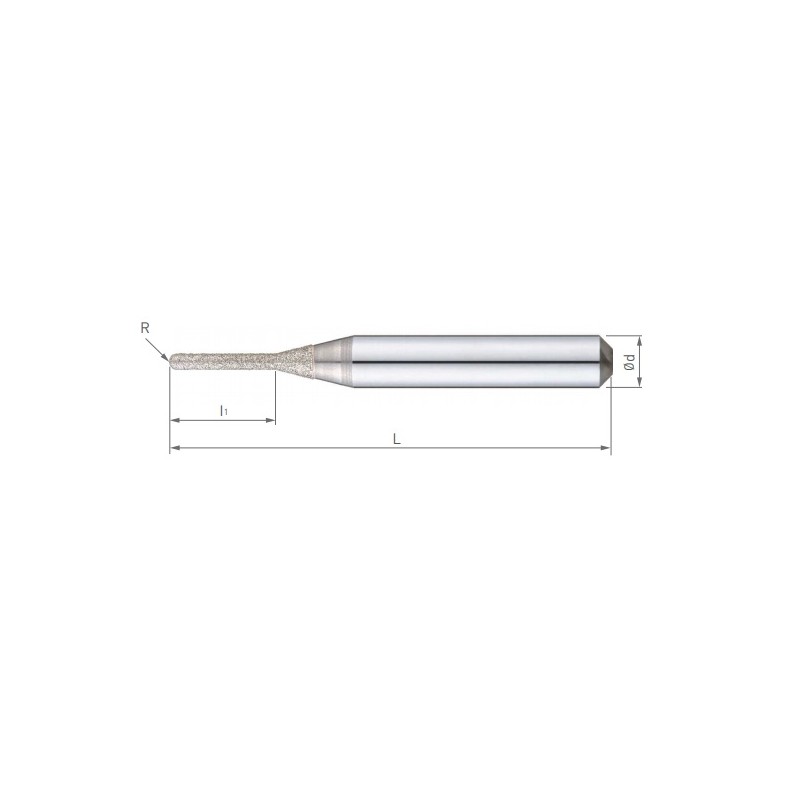 FRESA DIAMANTE 1L. D. 1X40 R-0,5