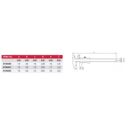 PIE DE REY MECANICO MAHR 16FN 300 MM