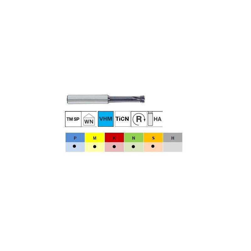 MICRO FRESA DE ROSCAR M-8,0 REC ALTIZrN