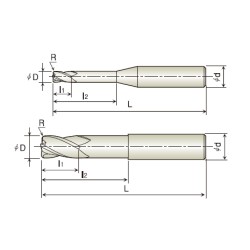 FRESA MD RECUB. TORICA 4L D.3X12 R-0,5