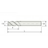 FRESA MD 3L 45º DIAM. 10X27 ALUM.